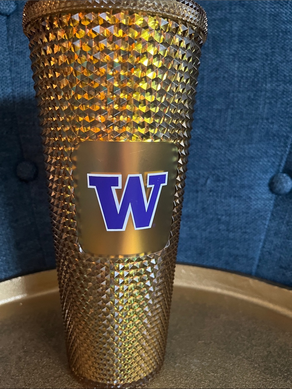 Starbucks University of Washington Studded Gold Tumbler Venti